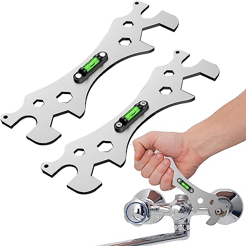 Kirdume 2 Multifunktions Maulschlüssel, Duschschlüssel Werkzeug, Multifunktions Schlüssel Werkzeug, Spezielle Selbstnivellierende Gebogene Winkelschlüssel, Tragbarer Badezimmer Reparaturschlüssel Kirdume 2 Multifunktions Maulschlüssel, Duschschlüssel Werkzeug, Multifunktions Schlüssel Werkzeug, Spezielle Selbstnivellierende Gebogene Winkelschlüssel, Tragbarer Badezimmer Reparaturschlüssel von veeu
