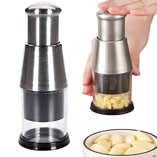 Knoblauchpresse, Zerkleinerer Für Gepressten Knoblauch, Knoblauch Zerkleinerer, Knoblauchschneider, Knoblauchhacker, Manueller Zerkleinerer Für Gepressten Knoblauch, Manuelle Knoblauchstampfer von Kirdume