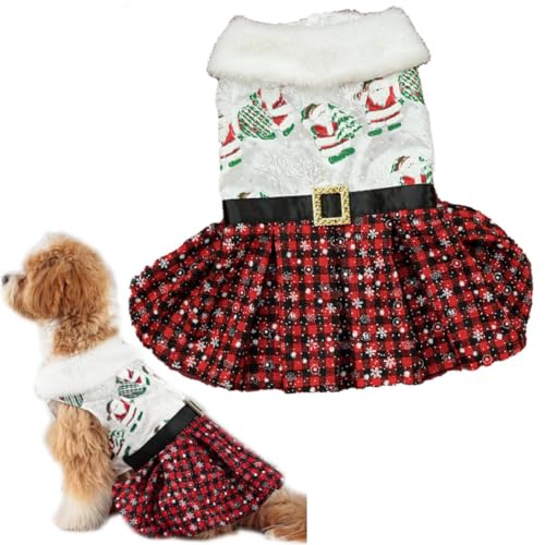 Kirei Sui Partykleid für kleine Welpen, Hunde, Katzen, Frohe Weihnachten, Weihnachtsmann, Tutu, Partykleid, Rot / Schwarz, Größe L Kirei Sui Partykleid für kleine Welpen, Hunde, Katzen, Frohe Weihnachten, Weihnachtsmann, Tutu, Partykleid, Rot / Schwarz, Größe L von Kirei Sui