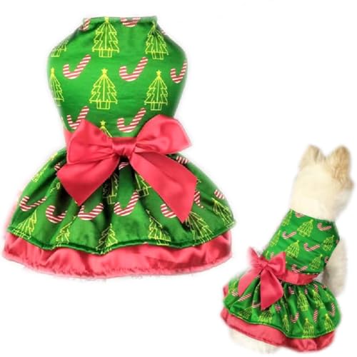 Kirei Sui Weihnachtliches Partykleid für kleine Welpen, Haustiere, Hunde, Katzen, Urlaub, Tutu, Grün, Größe M Kirei Sui Weihnachtliches Partykleid für kleine Welpen, Haustiere, Hunde, Katzen, Urlaub, Tutu, Grün, Größe M von Kirei Sui