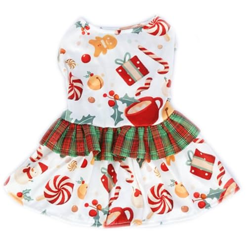 Kirei Sui Weihnachtliches Schneemann-Partykleid für kleine Welpen, Haustiere, Hunde, Katzen, Urlaub, Tutu, Weiß, Größe M Kirei Sui Weihnachtliches Schneemann-Partykleid für kleine Welpen, Haustiere, Hunde, Katzen, Urlaub, Tutu, Weiß, Größe M von Kirei Sui
