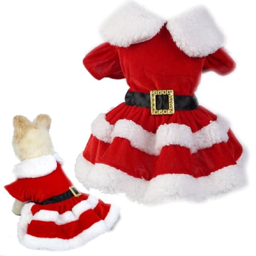 Kirei Sui Weihnachtsmann-Kostüm für kleine Welpen, Hunde, Katzen, Weihnachtsmann-Kostüm, Frohe Weihnachten, Ostern, Tutu, Partykleid, Rot / Weiß, Größe L Kirei Sui Weihnachtsmann-Kostüm für kleine Welpen, Hunde, Katzen, Weihnachtsmann-Kostüm, Frohe Weihnachten, Ostern, Tutu, Partykleid, Rot / Weiß, Größe L von Kirei Sui