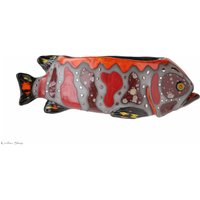 Handgefertigte Keramik Fischvase 3D Kunst Pflanzgefäß Handgefertigte Keramik Fischvase 3D Kunst Pflanzgefäß von KirillovShop