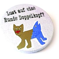 Button, Magnet, Taschenspiegel Oder Flaschenöffner, Doppelkopf Button, Magnet, Taschenspiegel Oder Flaschenöffner, Doppelkopf von KirschbluetenTsunami