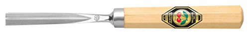 KIRSCHEN Werkzeuge 3239006 | Kerbschnitzbeitel mit Weißbuchenheft Stich 39, gerade & V-förmig - 6mm von KIRSCHEN