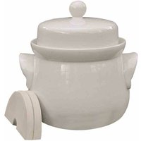 Kirschen - Mini-Gärtopf creme 3,0 l mit Deckel und passenden Steinen von Kirschen