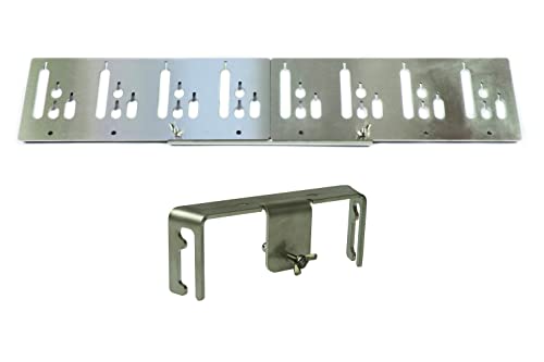 Kirschner Metallbau Spießhalter Steckerlfisch Grillaufsatz Fisch Halter Fischgrill VA Holzkohlegrill Gasgrill (Set 8 Klemmhalter Feuerschale (8-Fische)) von Kirschner Metallbau