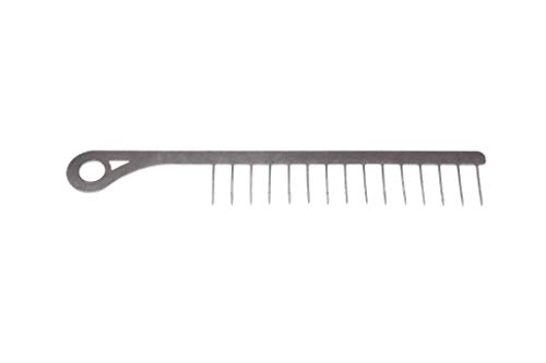 WurstKamm Wurstwender Edelstahl Wurst Grillzange Wursthalter Grillguthalter Bratwurst Rostbratwurst Grillzubehör Grillgadget Geschenk (Mini 16er) von Kirschner Metallbau