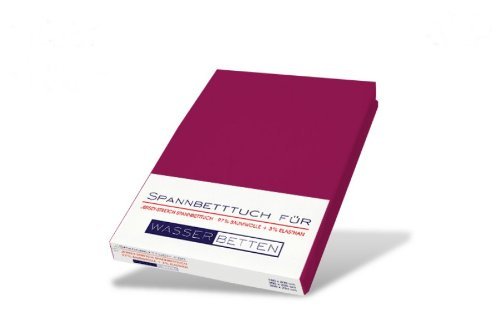 JERSEY STRETCH SPANNBETTLAKEN BORDEAUX 140x200-160x220 CM WASSERBETT SPANNBETTTUCH BETTLAKEN LAKEN BETTTUCH KIRSTEN BALK von Kirsten Balk Wasserbetten Spannbettlaken in Bordeaux