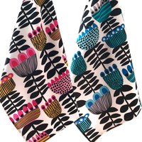 Mid Century Modern Tulips Geschirrtücher Set von KirstenKatzDesigns