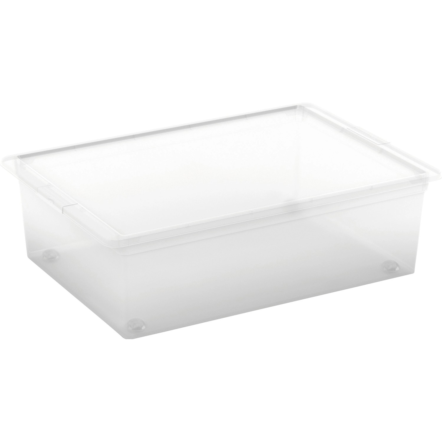 KIS Aufbewahrungsbox C L mit Deckel 4 Rollen Transparent von Kis