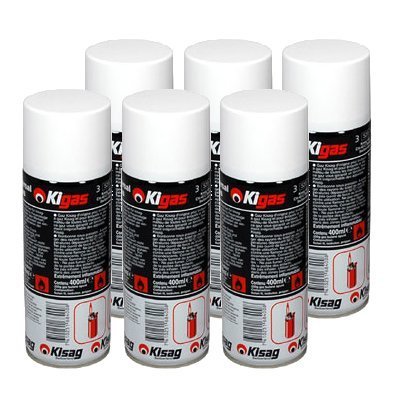 Kigas 6 x 400 ml Nachfüllflasche von Kisag