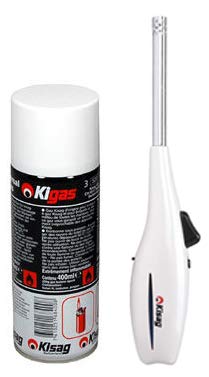 Kisag Feuerstab mit Metallrohr weiß mit Piezozündung & 1 Kigas 400 ml Kisag Feuerstab mit Metallrohr weiß mit Piezozündung & 1 Kigas 400 ml von Kisag
