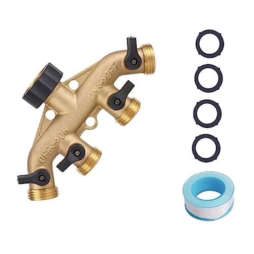 Kisangel 1 Satz Hochwertiger Messing Wasserhahn Adapter Garten Schlauch Verteiler für Waschmaschine und Spülmaschine Robuster ohne Wasserleckage für Badezimmer und Küche Zufällige Farbe Kisangel 1 Satz Hochwertiger Messing Wasserhahn Adapter Garten Schlauch Verteiler für Waschmaschine und Spülmaschine Robuster ohne Wasserleckage für Badezimmer und Küche Zufällige Farbe von Kisangel