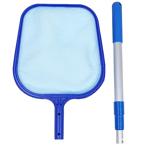 Kisangel Fischernetz Teleskop Pool Laubabschäumer Kescher Pool Skimmer Netz 1 Laubbesen Für Swimmingpool Pool Angelnetz 2 in 1 Für Teich Und Pool von Kisangel