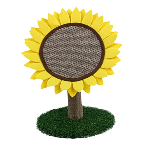 Kisangel 1 Stück Katzenkratzbrett Sonnenblume Kratzspielzeug für Katzen Kratzbrett Krallenwetzen für Ihre Katze von Kisangel