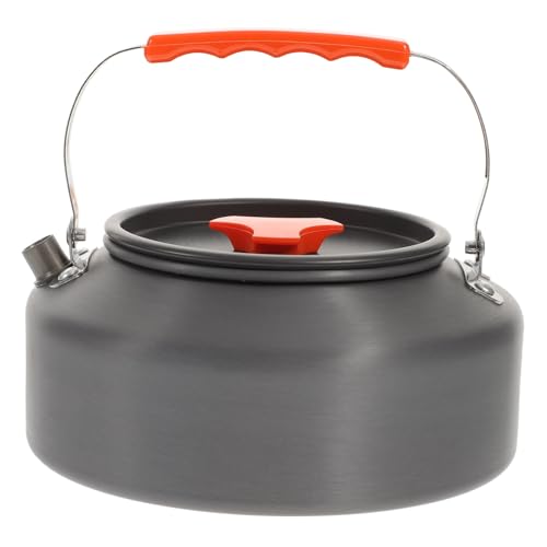Kisangel 1 Stück Tragbarer Wasserkocher Aluminiumlegierung für Camping zum Wasserkochen Kaffee und Teebereiten Outdoor Zubehör für Küche und Reisen Zufällige Farbe Zufällige Farbe von Kisangel