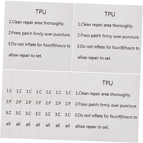 Kisangel 10 Blatt TPU Reparaturflicken Selbstklebende Aufkleber für Aufblasbare Produkte und Langlebig für Zelte Schwimmreifen und von Kisangel