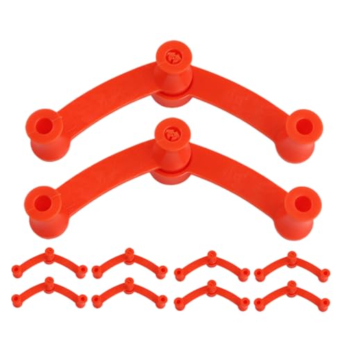 Kisangel 10 Stück Abzieher Trainingsclips Zum Pflanzenwachstum Einstellbar Stengel Gartenzweigwerkzeug Stressarmes Training Filialunterstützungstool Bonsai-zweigbieger Biegbar Baum Abs Rot von Kisangel