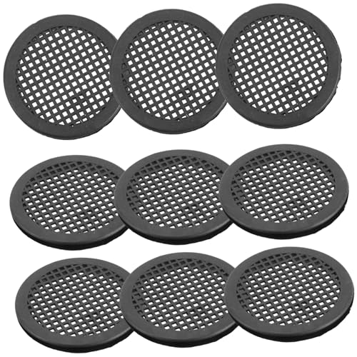 Kisangel 10 Stück Runde Luftauslassabdeckungen aus Robustem Kunststoff Langlebige Lüftungsgitter für Schränke und Schuhboxen Einfache Montage Langlebig Atmungsaktiv für Möbelbelüftung von Kisangel