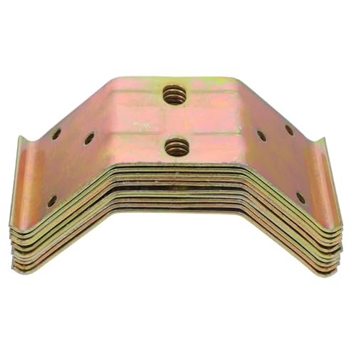 Kisangel 10 Stück Teiliges Eckverbinder Verzinktem Eisen Stabiles Rostfreies Möbel eckverbindungsstück zur Sicheren Verstärkung von Tisch Stuhlbeinen im Wohnbereich von Kisangel