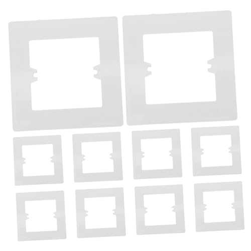 Kisangel 10 Stück Teiliges Set Steckdosenabdeckungen aus Robustem PVC Vergrößerte Wandplatten zur Dekorativen und Sicheren Abdeckung von Steckdosen Kompatibel für Innenbereiche Schützt vor Kisangel 10 Stück Teiliges Set Steckdosenabdeckungen aus Robustem PVC Vergrößerte Wandplatten zur Dekorativen und Sicheren Abdeckung von Steckdosen Kompatibel für Innenbereiche Schützt vor von Kisangel