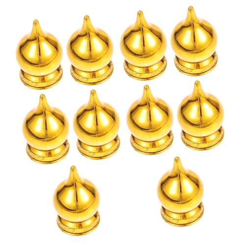 Kisangel 10 Stück Teiliges Wetterfestes Flaggenmast Topper Langlebiger Flaggenmast Kopf mit Hellem Farbdesign und Leicht Einfacher Austausch für Garten und Außenbereich von Kisangel