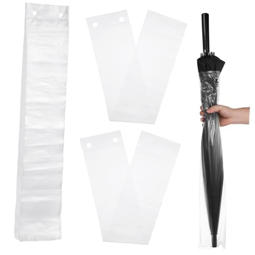 Kisangel 100 Stück Einweg Regenschirmhüllen aus Kunststoff Lange Griffschutzfolie Dünn und Feuchtigkeitsabweisend Geeignet für Automatische Langstockschirme Praktischer Regenschirm Kisangel 100 Stück Einweg Regenschirmhüllen aus Kunststoff Lange Griffschutzfolie Dünn und Feuchtigkeitsabweisend Geeignet für Automatische Langstockschirme Praktischer Regenschirm von Kisangel