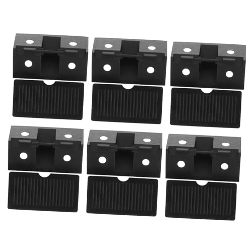 Kisangel 100 Stück Teiliges Kunststoff Möbel Eckwinkel Verbindungsschiene mit Abgerundeten Kanten Stabile Schrankwinkel zur Reparatur und Verstärkung Schränken von Kisangel