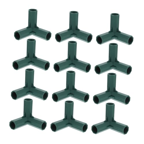Kisangel 12 Mm Möbelzeltzubehör Für Gartenstangenrahmen Rohrzubehör Winkelgelenke Aus Kunststoff – Und Gartengewächshausstangenbaureifenverbinder Hochleistungsrahmen – Weg von Kisangel