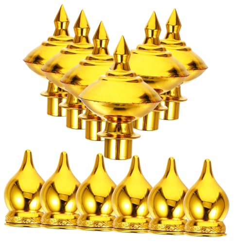 Kisangel 12 Stück Teiliges Fahnenmast Kugel Topper aus Wetterfestem Material Langlebige Flaggenmastspitzen Dekorative Endkappen für Sportveranstaltungen und Festzüge Einfache Installation von Kisangel