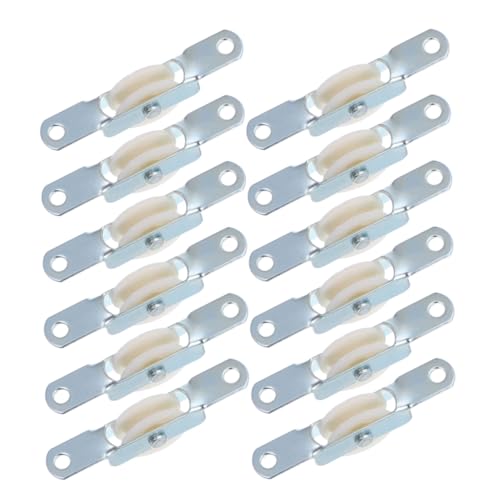 Kisangel 12 Stück Teiliges Parasol Rope Pulley Wetterfeste Outdoor Sonnenschirm Ersatzteile mit Verstärktem Halt und Einfache Installation Windresistente Seilrolle für Garten Terrasse und von Kisangel