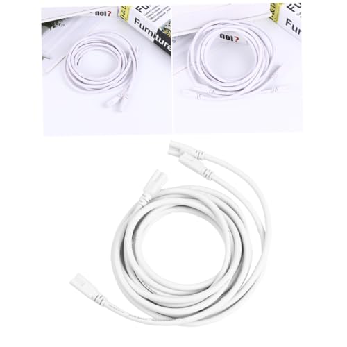 Kisangel 2 STÜCK LED Power Kabel Doppel Stecker LED Röhren Verlängerungskabel für Integrierte Leuchtstofflampen und Lichtleisten Weiß Kisangel 2 STÜCK LED Power Kabel Doppel Stecker LED Röhren Verlängerungskabel für Integrierte Leuchtstofflampen und Lichtleisten Weiß von Kisangel