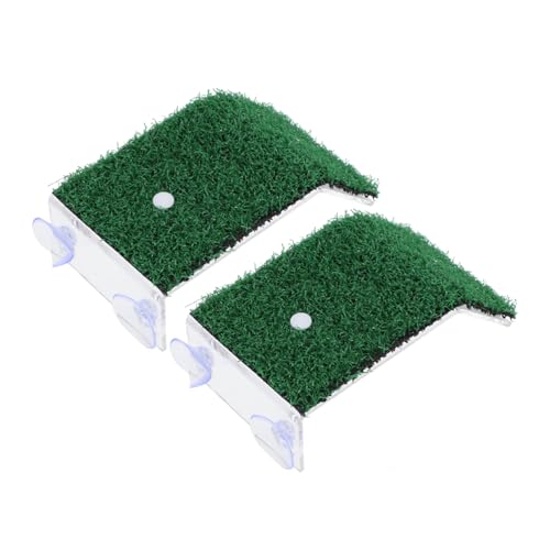 Kisangel 2 STÜCK Schildkröten Terrassen mit Realistischem Grünem Rasen Kunststoff Kletterplattformen für Aquarium Reptilien Sonnenbad und Ruheplätze Geeignet für Landschildkröten und Kisangel 2 STÜCK Schildkröten Terrassen mit Realistischem Grünem Rasen Kunststoff Kletterplattformen für Aquarium Reptilien Sonnenbad und Ruheplätze Geeignet für Landschildkröten und von Kisangel