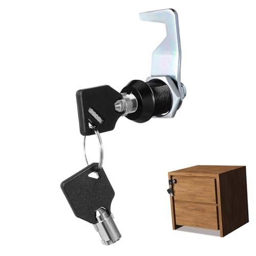 Kisangel 2 Sätze Cam Lock Möbel Schloss Rundschloss mit Schlüssel Möbel Wohnmobil schubladenschloss Einfache Montage Abschließbar Vielseitig für Camper und Schranksicherung von Kisangel