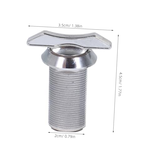 Kisangel 2 Sätze Cam Lock Schubladenschloss ohne Schlüssel Kompakte Möbelverschlusslöse für Briefkasten Werkzeugkasten Vitrine Langlebige Platzsparende Nockenschlösser für Schränke von Kisangel