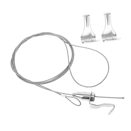 Kisangel 2 Sätze Edelstahl Bilderaufhängung mit Verstellbarem Drahtseil Stabile Aufhängungshaken für Galerien Wohnräume und Büros Hohe Tragkraft Einfache Montage Vielseitig Einsetzbar Kisangel 2 Sätze Edelstahl Bilderaufhängung mit Verstellbarem Drahtseil Stabile Aufhängungshaken für Galerien Wohnräume und Büros Hohe Tragkraft Einfache Montage Vielseitig Einsetzbar von Kisangel