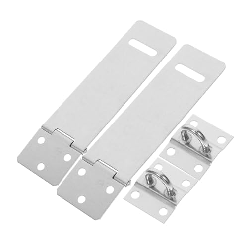 Kisangel 2 Sätze Edelstahl Türschloss Hasp Riegelschloss Robust und Vielseitig für Holz Gartentore Installieren Hoher Schutz für Schränke und Außentüren Heavy Duty Sicherheitsschloss Kisangel 2 Sätze Edelstahl Türschloss Hasp Riegelschloss Robust und Vielseitig für Holz Gartentore Installieren Hoher Schutz für Schränke und Außentüren Heavy Duty Sicherheitsschloss von Kisangel