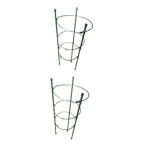 Kisangel 2 Sätze Kletterpflanzenstütze Eisen Robuste Rankhilfe Mit Ringen Für Gemüse Und Blumen Für Garten Und Gewächshaus 4 Stück * 2 von Kisangel