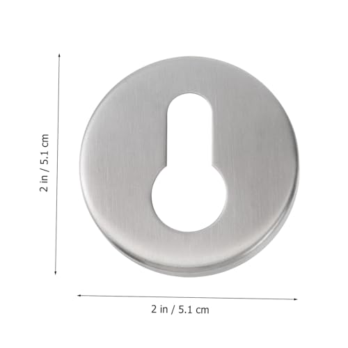 Kisangel 2 Sätze Teiliges Türschloss Schlüssellochschutz aus Rostfreiem Edelstahl Stabile Schutzabdeckung für Schrank Möbeltüren Langlebiges Zubehör für Haushalts schließzylinder von Kisangel