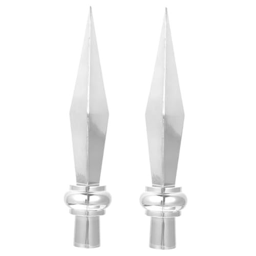 Kisangel 2 Stück Aluminium Fahnenmast Spitze Flaggenmast Dekoration Robust Elegant für Büro und Feier Geeignet Robustes Ersatzteil Kisangel 2 Stück Aluminium Fahnenmast Spitze Flaggenmast Dekoration Robust Elegant für Büro und Feier Geeignet Robustes Ersatzteil von Kisangel