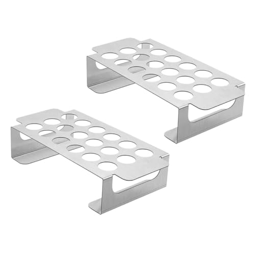 Kisangel 2 Stück Edelstahl Grillrost mit Löchern BBQ Smoker Zubehör für Hähnchenflügel und Gefüllte Jalapenos Rutschfestes Grillzubehör für Gasgrill Praktisches Outdoor Grillrack Kisangel 2 Stück Edelstahl Grillrost mit Löchern BBQ Smoker Zubehör für Hähnchenflügel und Gefüllte Jalapenos Rutschfestes Grillzubehör für Gasgrill Praktisches Outdoor Grillrack von Kisangel