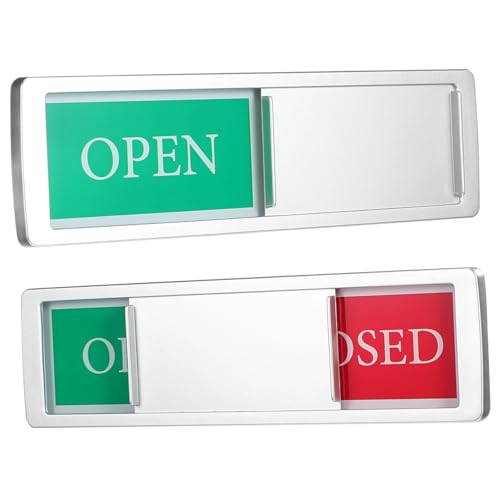 Kisangel 2 Stück Geschirrspüler Magnet Schiebeschild Open Closed Zeichen Acryl für Haushalt Waschmaschine Privacy Anzeige Praktisch Langlebig von Kisangel