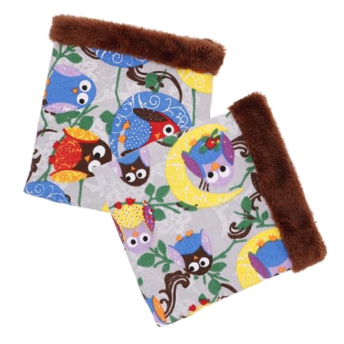 Kisangel 2 Stück Hamster Schlafsack für Kleine Haustiere Bequemes und Winddichtes Bett für Meerschweinchen Igel und Chinchillas Zufälliger Stil als für von Kisangel