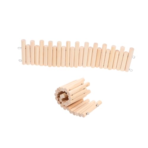 Kisangel 2 Stück Hamster Zubehör Holzbrücke und Zaun Teilig Verstellbarer Schutzzaun mit Kletterplattform Interaktives Kauspielzeug für Hamster Mäuse Rennmäuse und Chinchillas für Käfig und Kisangel 2 Stück Hamster Zubehör Holzbrücke und Zaun Teilig Verstellbarer Schutzzaun mit Kletterplattform Interaktives Kauspielzeug für Hamster Mäuse Rennmäuse und Chinchillas für Käfig und von Kisangel