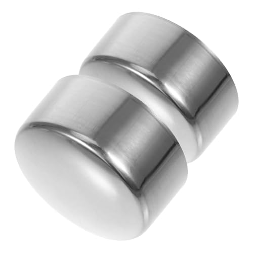 Kisangel 2 Stück Handlauf endkappen aus Robustem Edelstahl Einfache Montage ohne Werkzeug Runde Abdeckkappen für Treppengeländer Rostfrei und Langlebig Geeignet für DIY Heimwerker und von Kisangel