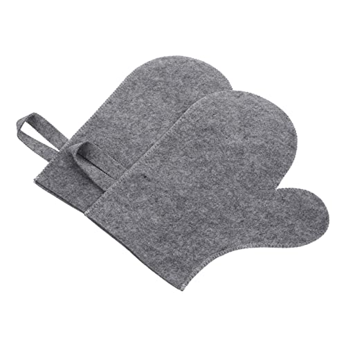 Kisangel 2 Stück Hitzebeständige Peelinghandschuhe für Sauna und Dusche Komfortable Filz badehandschuhe zur Effektiven Körperreinigung und Sanften Hautexfoliation Leicht und Praktisch für Kisangel 2 Stück Hitzebeständige Peelinghandschuhe für Sauna und Dusche Komfortable Filz badehandschuhe zur Effektiven Körperreinigung und Sanften Hautexfoliation Leicht und Praktisch für von Kisangel