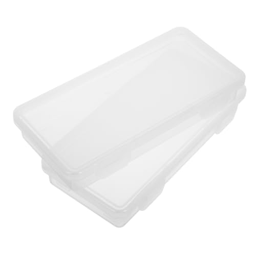 Kisangel 2 Stück Klare Geldbox Teilig Kleine Multifunktionale Aufbewahrungsbox aus Transparentem Wasserfest Robust Geeignet für Münzen Scheine Büro und Schreibtisch Praktische von Kisangel