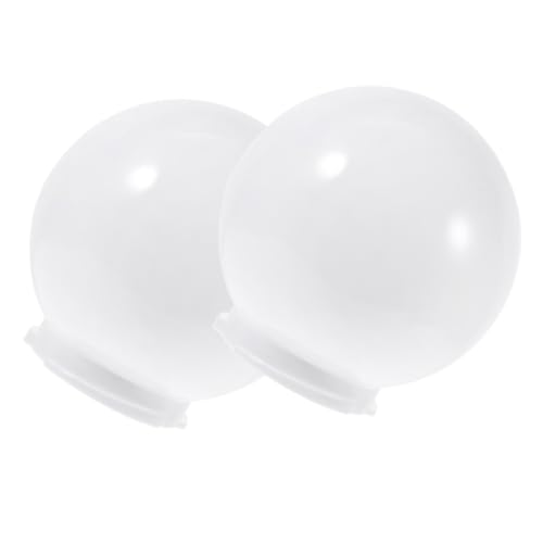 Kisangel 2 Stück Kugelförmiger Lampenschirm aus Acryl Weiß Outdoor Post Lamp Shade Ersatz für Wand Außenleuchten Leicht zu Montieren Wetterbeständig Kisangel 2 Stück Kugelförmiger Lampenschirm aus Acryl Weiß Outdoor Post Lamp Shade Ersatz für Wand Außenleuchten Leicht zu Montieren Wetterbeständig von Kisangel