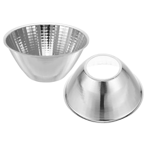 Kisangel 2 Stück LED Spotlight Reflektorbecher Ersatz Lampenschirm für Taschenlampe Fokussierend Lichtstark Langlebig für Outdoor aktivitäten Camping und Notfallbeleuchtung von Kisangel